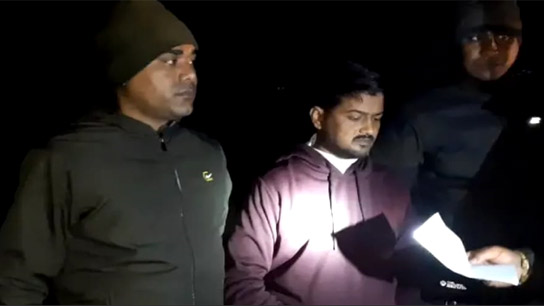 A youth was arrested with brown sugar in the chalk house