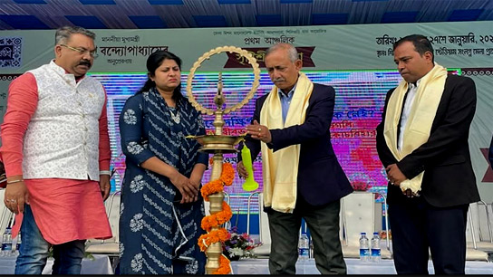 Mayor Gautam Dev inaugurated the "Srishtishri Mela" this morning