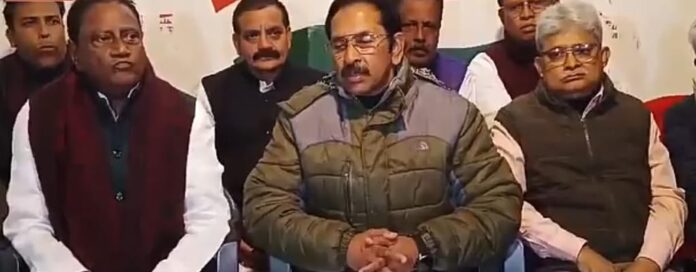 Congress president at press conference