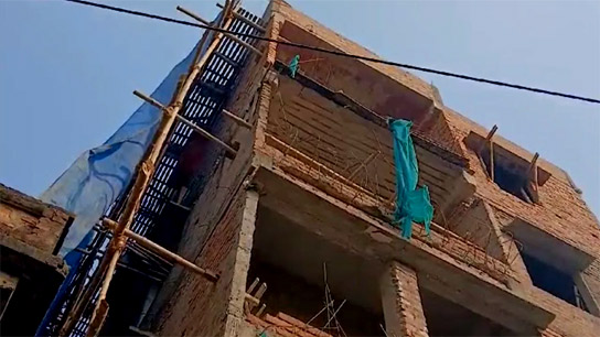 Part of Building collapsed in Agarpara