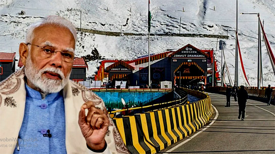 PM Modi Inaugurates Sonmarg Z Morh tunnel in Jammu and Kashmir