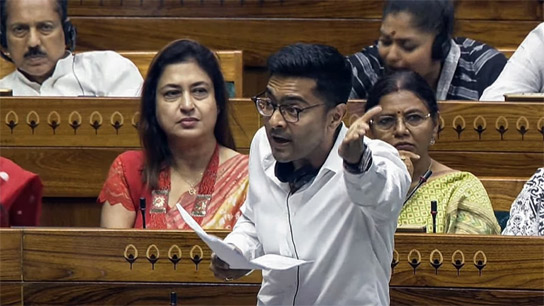 Abhishek compared the center with the budget