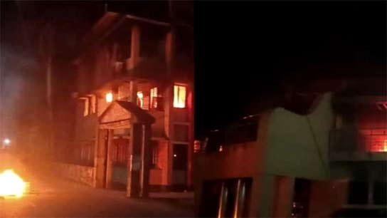 In Pirojpur, angry agitators set fire to the house of two district Awami League leaders, former MP and mayor