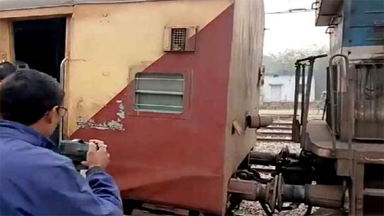 Train accident at Bamanhati railway station in Cooch Behar