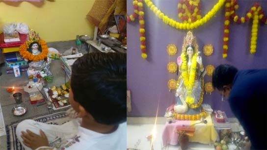 The number of Saraswati pujas has increased in Siliguri this year