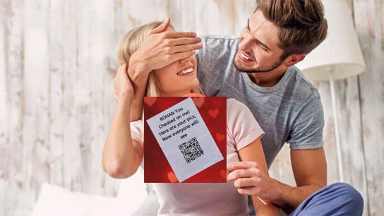 Poster threatening boyfriend