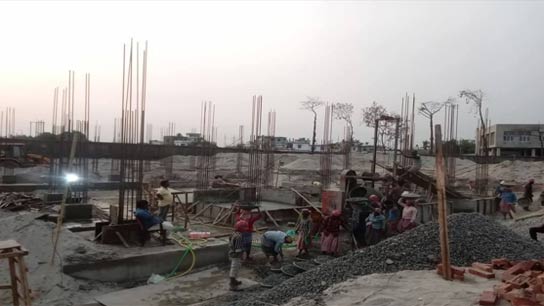 Construction of a commerce college in Kawakhali, near Siliguri