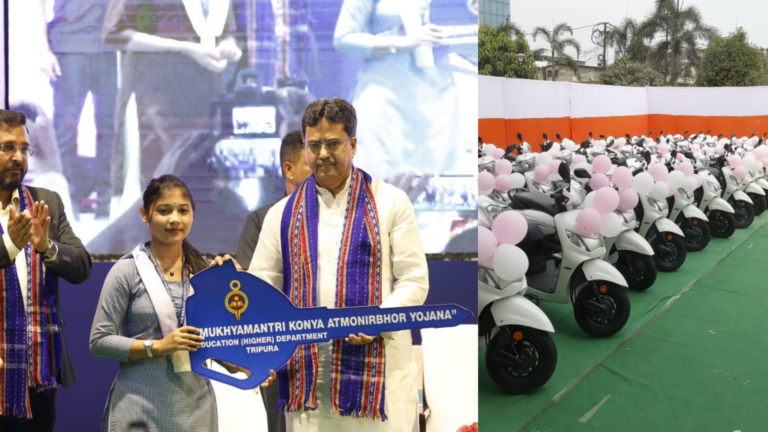 Scooty provided under 'Mukhyamantri Kanya Atmanirbhar Yojana'