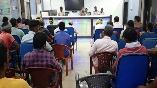 The awareness camp was held in the association's meeting room