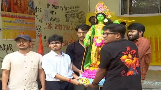 Ram Navami celebrated by ABVP in Jadavpur University Campus