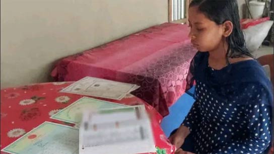 Sushmita wants to work on someone else's land to continue her studies and become a teacher