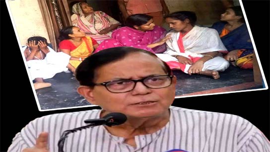 Left supporter family of Murshidabad unrest victims in custody of BJP