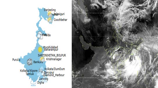 heavy to very heavy rainfall and thunderstorm in Bengal districts