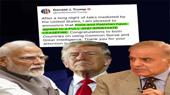 India pakistan agreed to immediate ceasefire announces us president donald trump