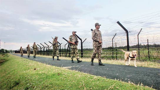 BSF Eastern Zone ADG Mahesh Kumar Agarwal visited North Bengal on Thursday