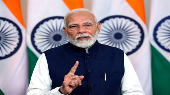 PM Narendra Modi in Sikkim give Virtually message