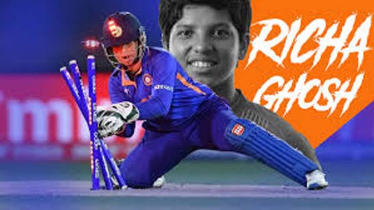 Wicketkeeper-batter Richa Ghosh, the pride of Bengal and Siliguri