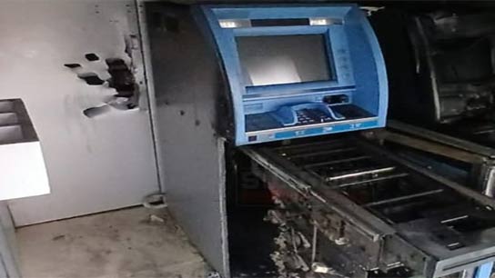 ATM looted in Siliguri, ATM machine hacked with gas cutter