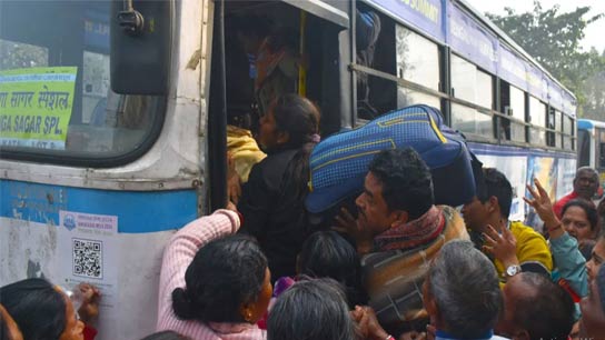 Bus Strike in Hooghly