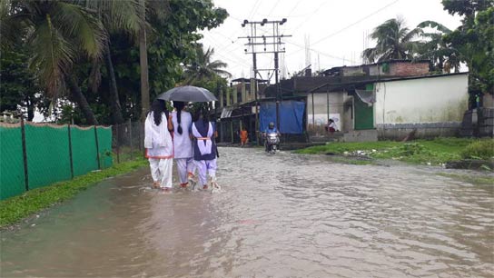Siliguri Municipality also not spared from heavy rains