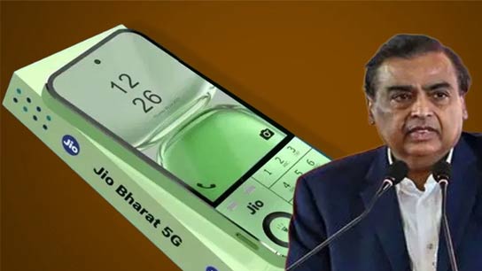 Mukesh Ambani's Jio Will Be Launching a Phone with 5G Service Jio Bharat 5G for just Rs 5 Thousand 5000!