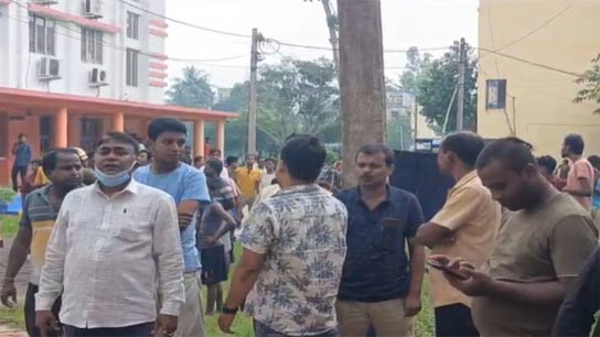 Purbo medinipur Fire broke out at college