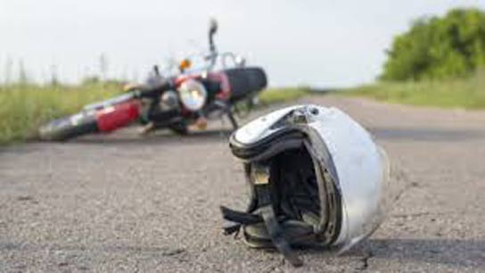 A speeding lorry hit the bike and crushed the driver