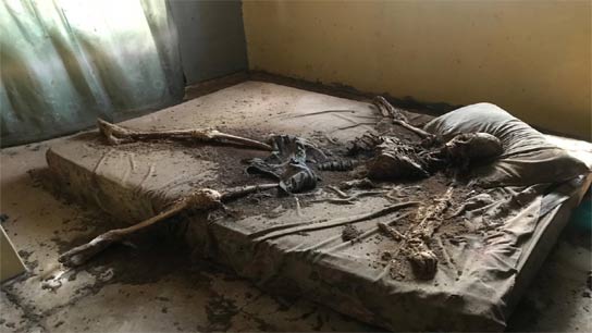 Skeleton found in bedroom after door of locked room opened