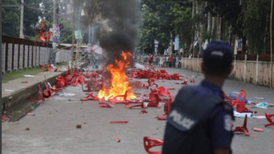 bangladesh boils as ncp clashes awami supporters