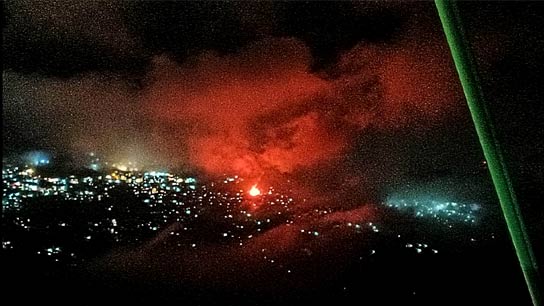 A fire broke out suddenly at a government residence of the Forest Department in the Kakjhora area on Wednesday night