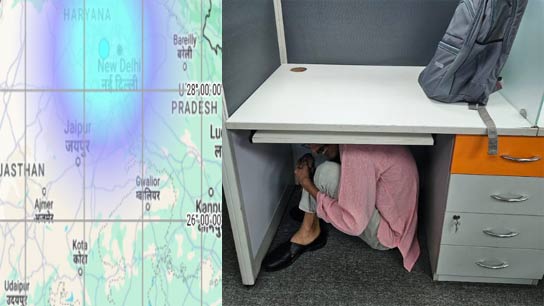 4 point 1 Magnitude Powerful Earthquake Rocks Delhi, Tremors Felt in Noida, Ghaziabad too