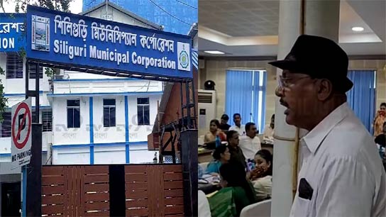 Siliguri Municipality Chairman Pratul Chakraborty and Trinamool Councilor of Ward No. 46 Dilip Barman got into a dispute between themselves