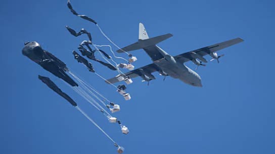 Israel begins airdropping food supplies to Gaza Strip