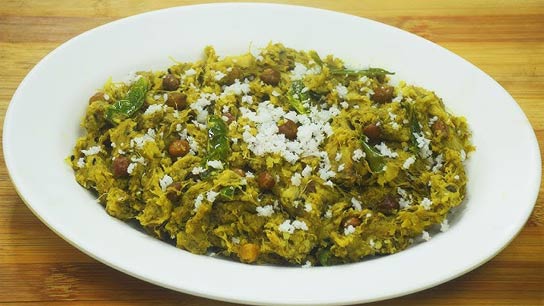 How to Make Kochu Shaker Ghonto, traditiobal Bengali dish made with stems of Kochu