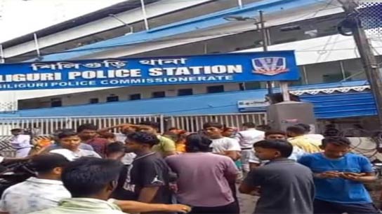 When the situation reached a tense state, local residents informed the police