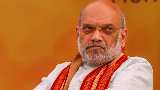 Opposition MPs protest by throwing papers during Amit Shah's speech