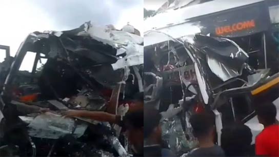 Bus accident in Burdwan on the morning of 15th August, 10 dead, many injured