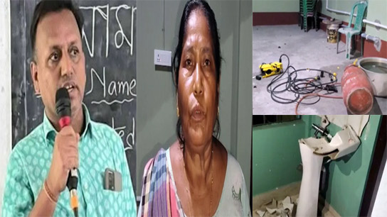 TMC leader house allegedly vandalized by party leaders in Cooch Behar