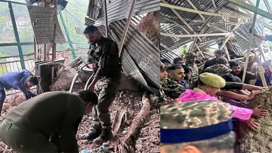 9 killed in jammu and kashmir amid rain including 5 on vaishno devi route