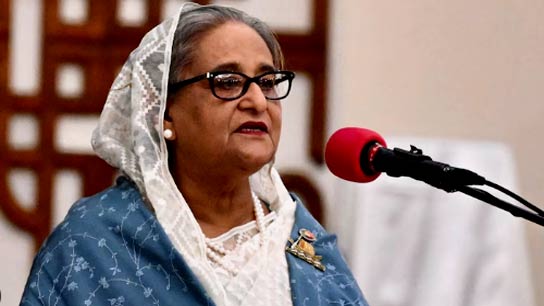 Hasina's speech will be broadcast live on Awami League's Facebook page on August 5