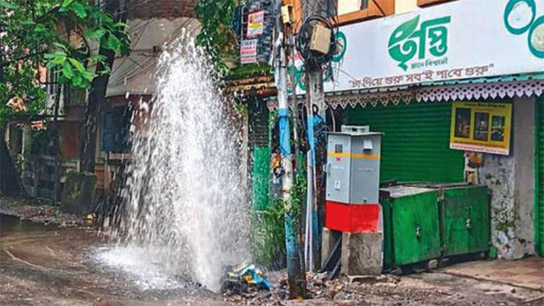 West Bengal State Electricity Distribution Company is laying underground electricity cables in the Purnigam area