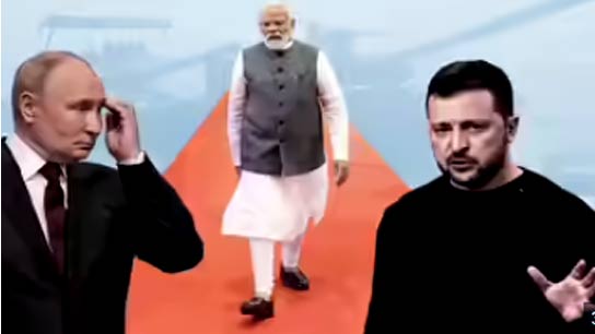 pm narendra modi stresses ukraine peace in zelenskyy phone call