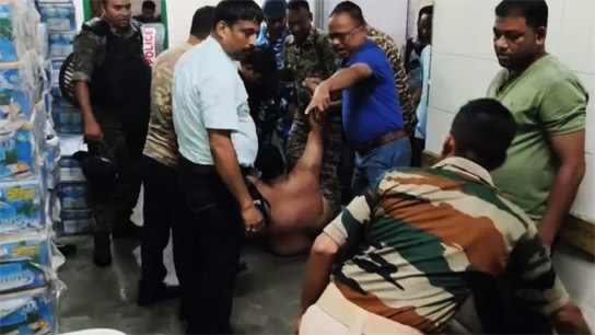 An undertrial prisoner became reckless at MJN Medical College and Hospital, Cooch Behar