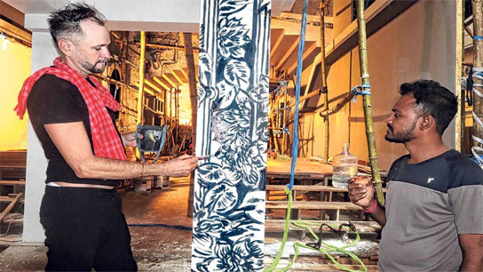 french art work will be shown in durga puja 2025 at hatibagan