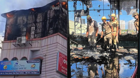 Kolkata Hotel Fire Anwar Shah Road Chaturthi