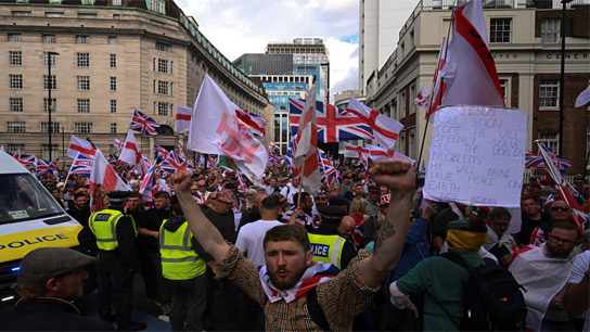 Central London saw one of the largest right-wing protests in English history