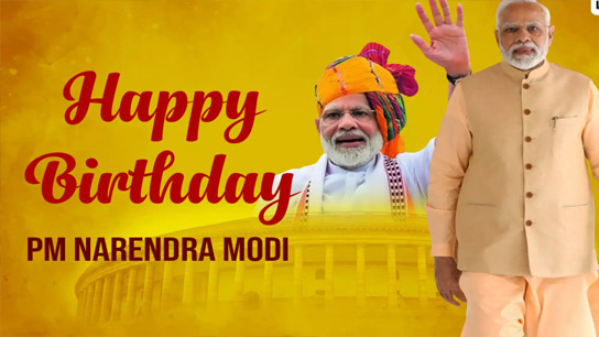Narendra Damodardas Modi was born on September 17 in a shabby house in Gujarat