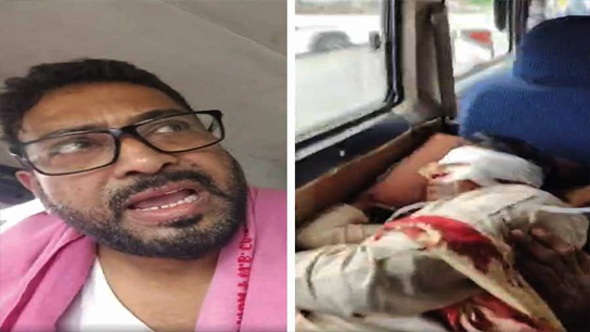 BJP MP Khagen Murmu bloodied in Nagrakata, MLA Shankar Ghosh also injured