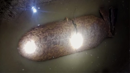 Twice in a month! Huge World War II bomb recovered from Ajay River again