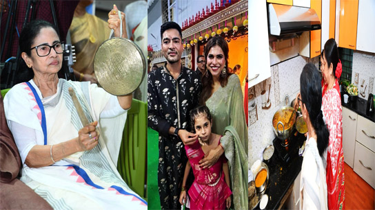 This time too, the Chief Minister's puja was filled with devotion, as well as the presence of busy political and administrative figures